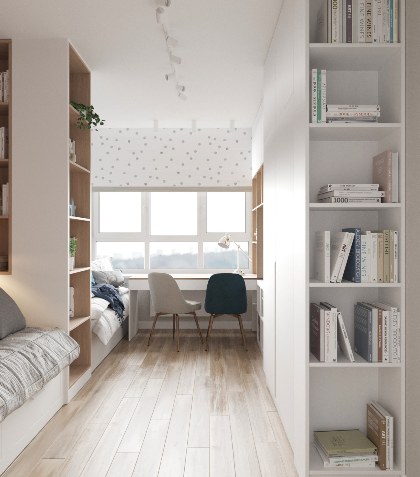 Проект квартиры в современном стиле в ЖК Скандинавия