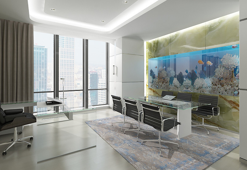 Дизайн офисных пространств для топ-менеджеров Mercury Tower 38 этаж