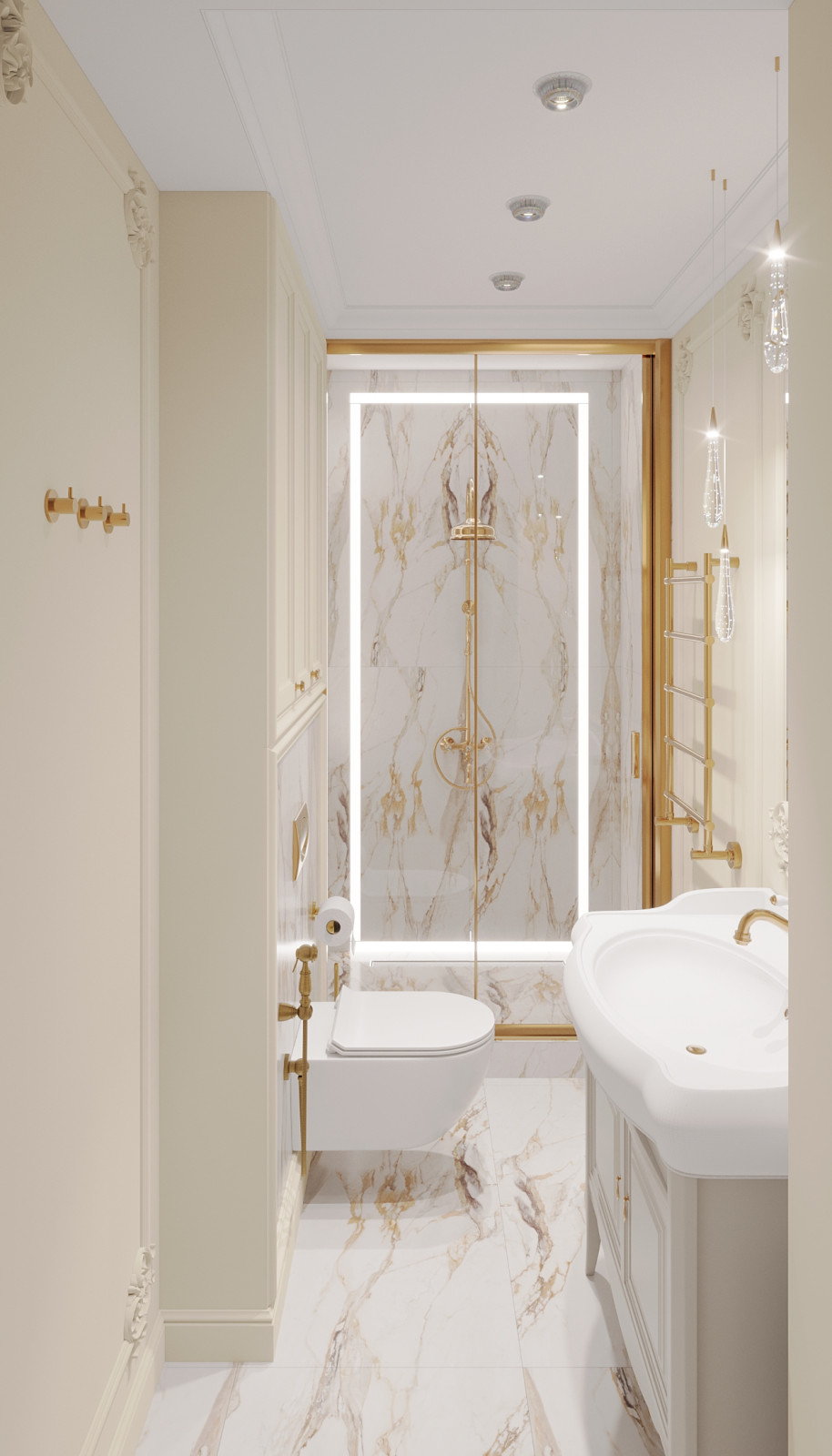 Интерьер 2-ух уровневой квартиры_ "АРОМАТ САДОВ"