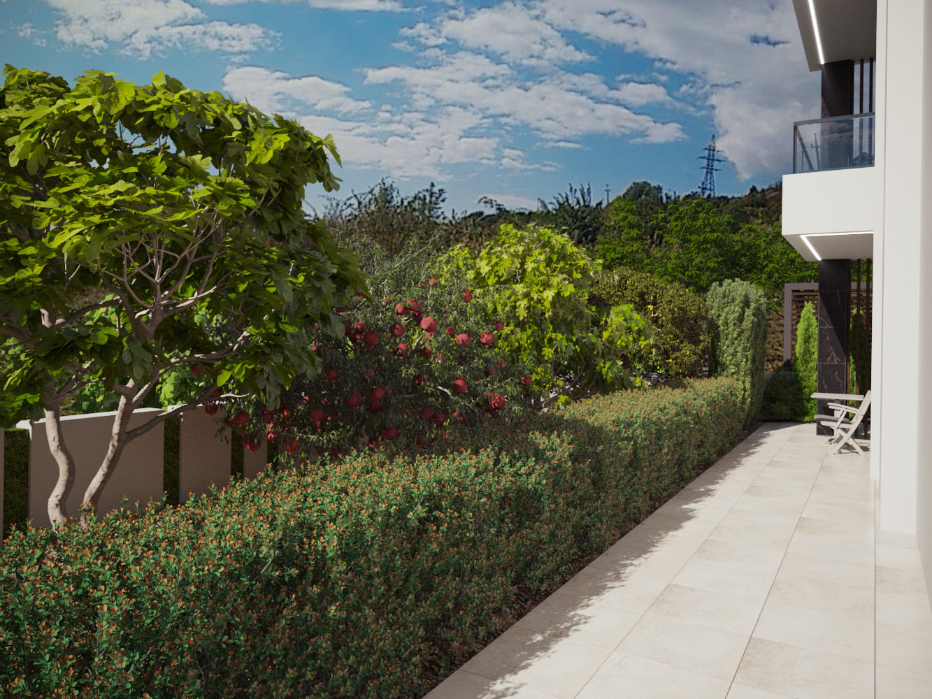 Проект благоустройства территории мини-отеля в Гурзуфе. Ландшафт