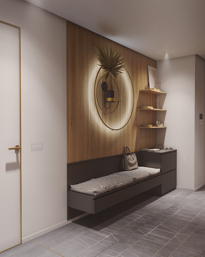 Дизайн-проект квартиры 120 кв.м.  Кухня/гостиная/столовая