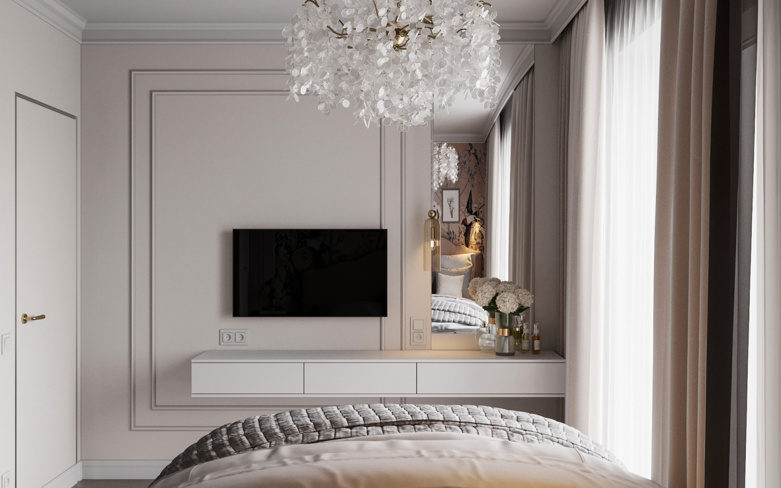 Спальня в пудровом цвете — Коллекция Botanica