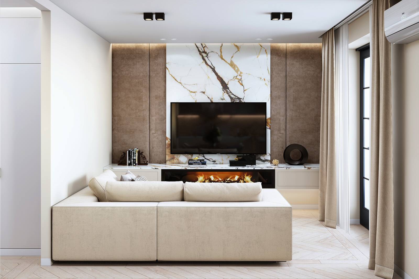 Обложка проекта: Солнечная кухня-гостиная