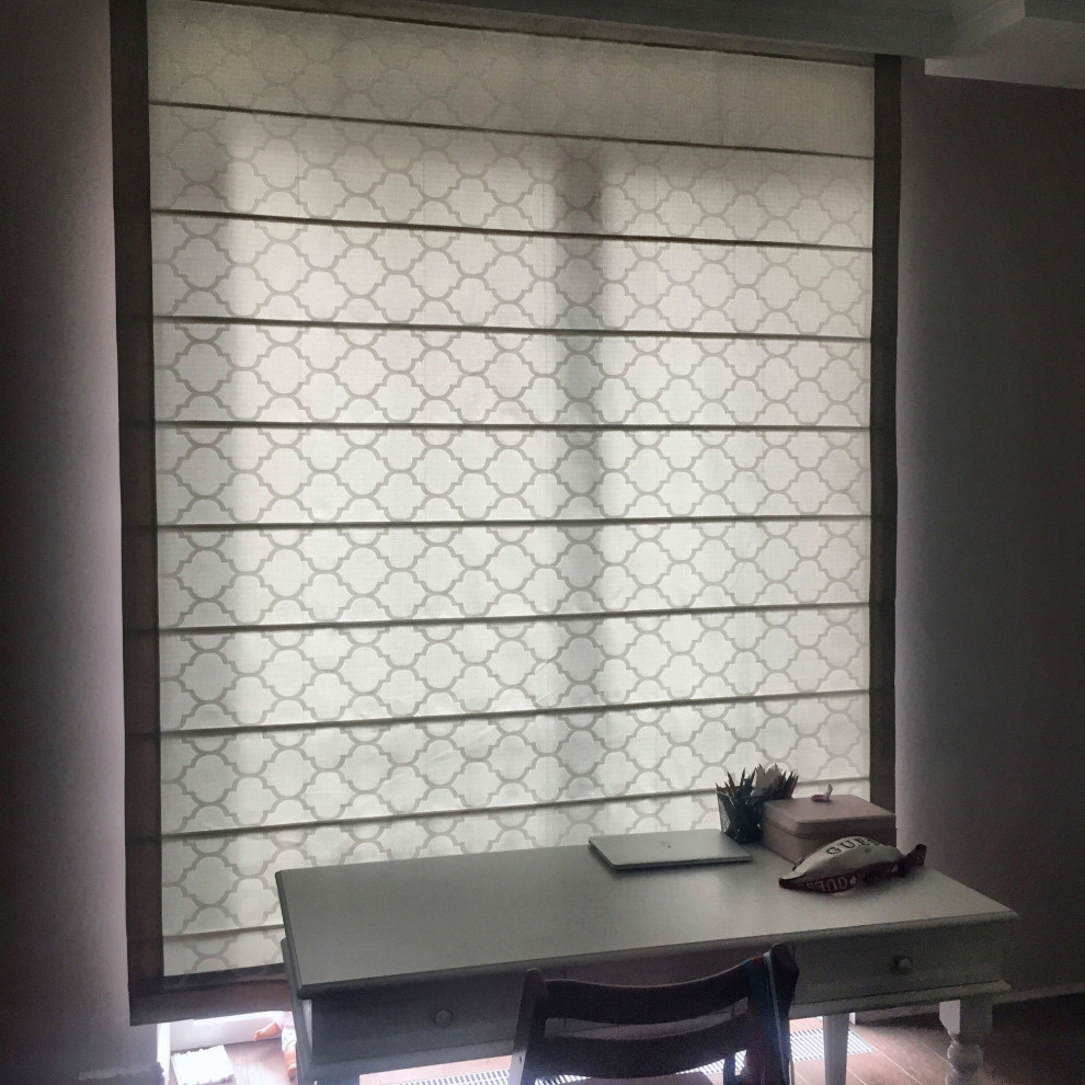 Обложка проекта: Квартира в ЖК Зиларт. Детская комната. Римская штора на приводе вращения