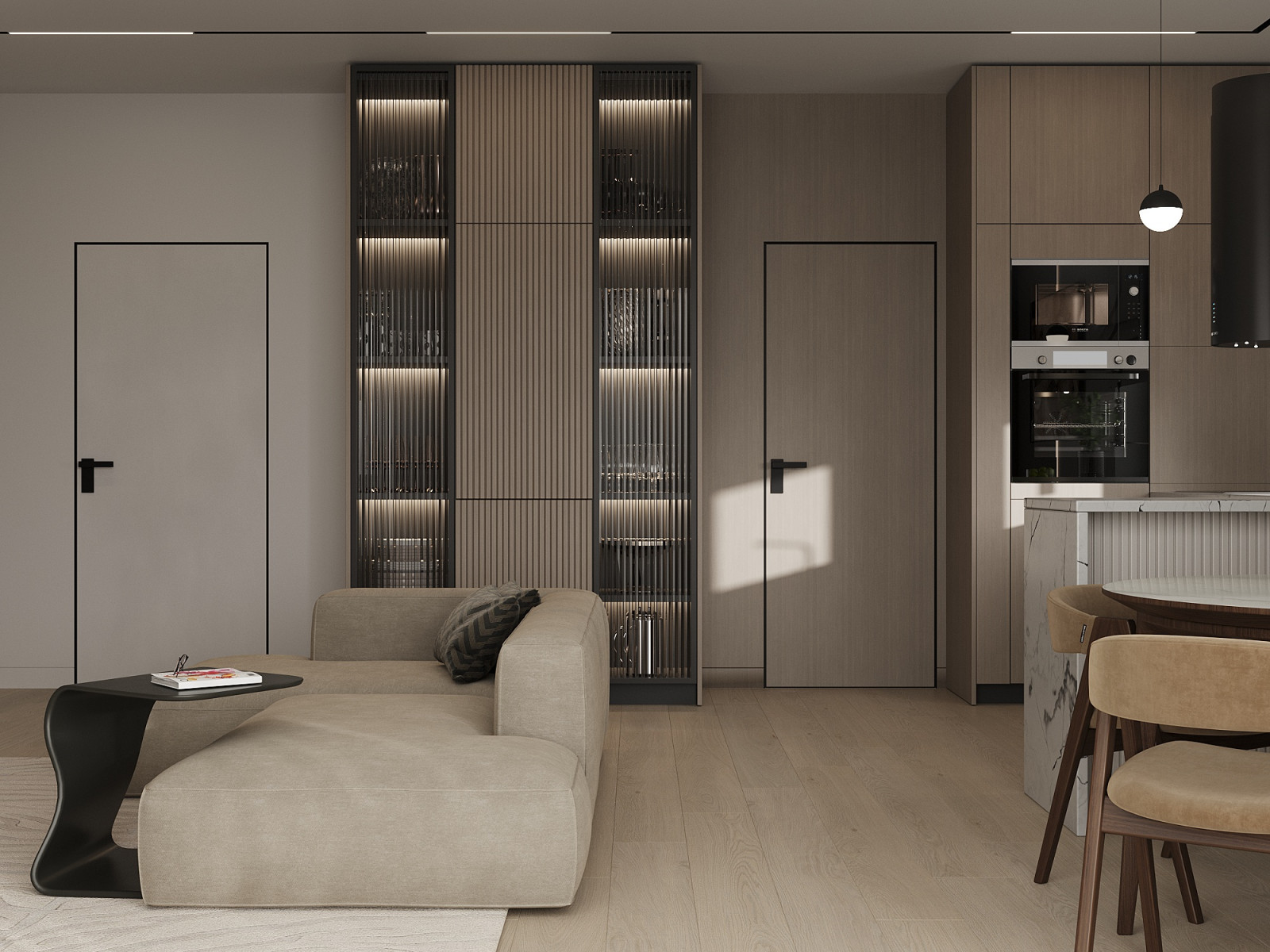 Кухня-гостиная в частном доме