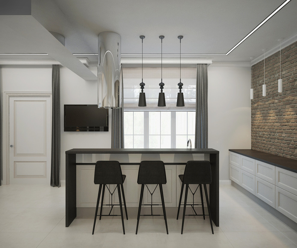 Современная классика - первый этаж коттеджа