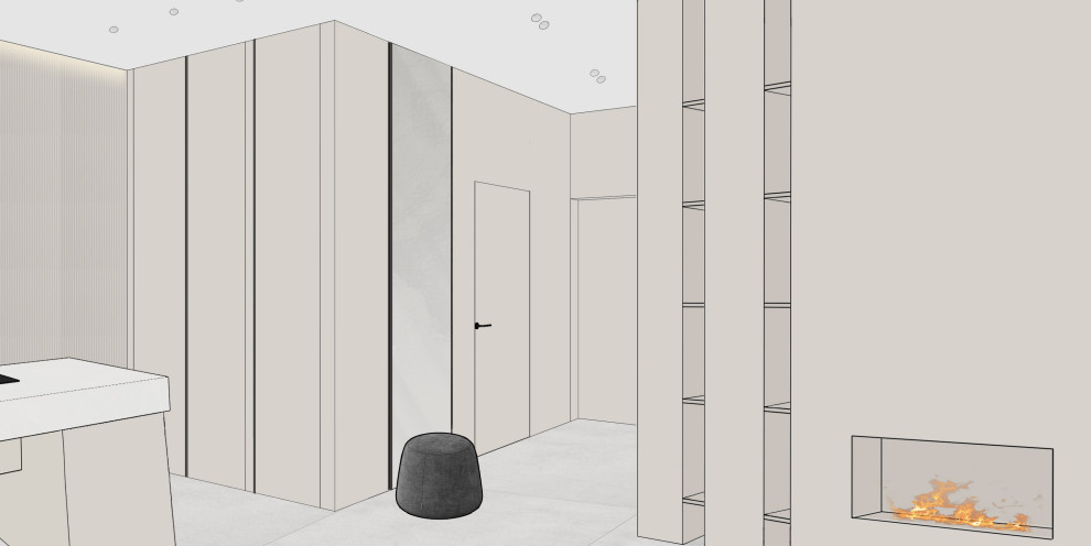 Эскизы проекта в ЖК Level, Москва