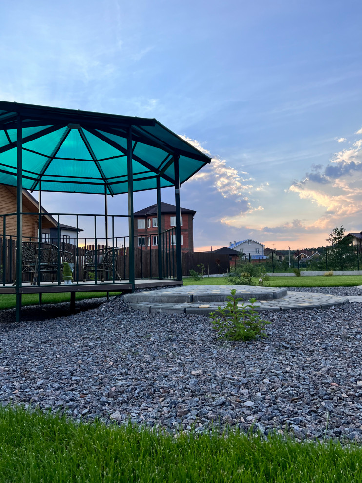 Ландшафтный дизайн территории частного владения в КП "Земляничная поляна"