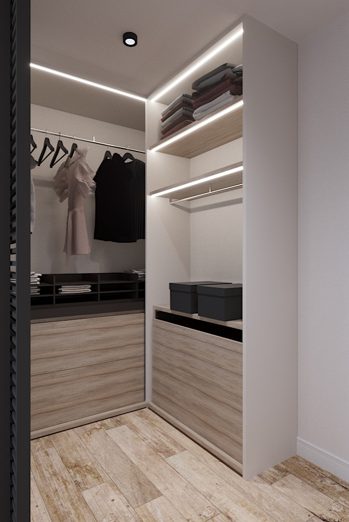 Обложка проекта: Спальня с гардеробом 12м2 г.Казань