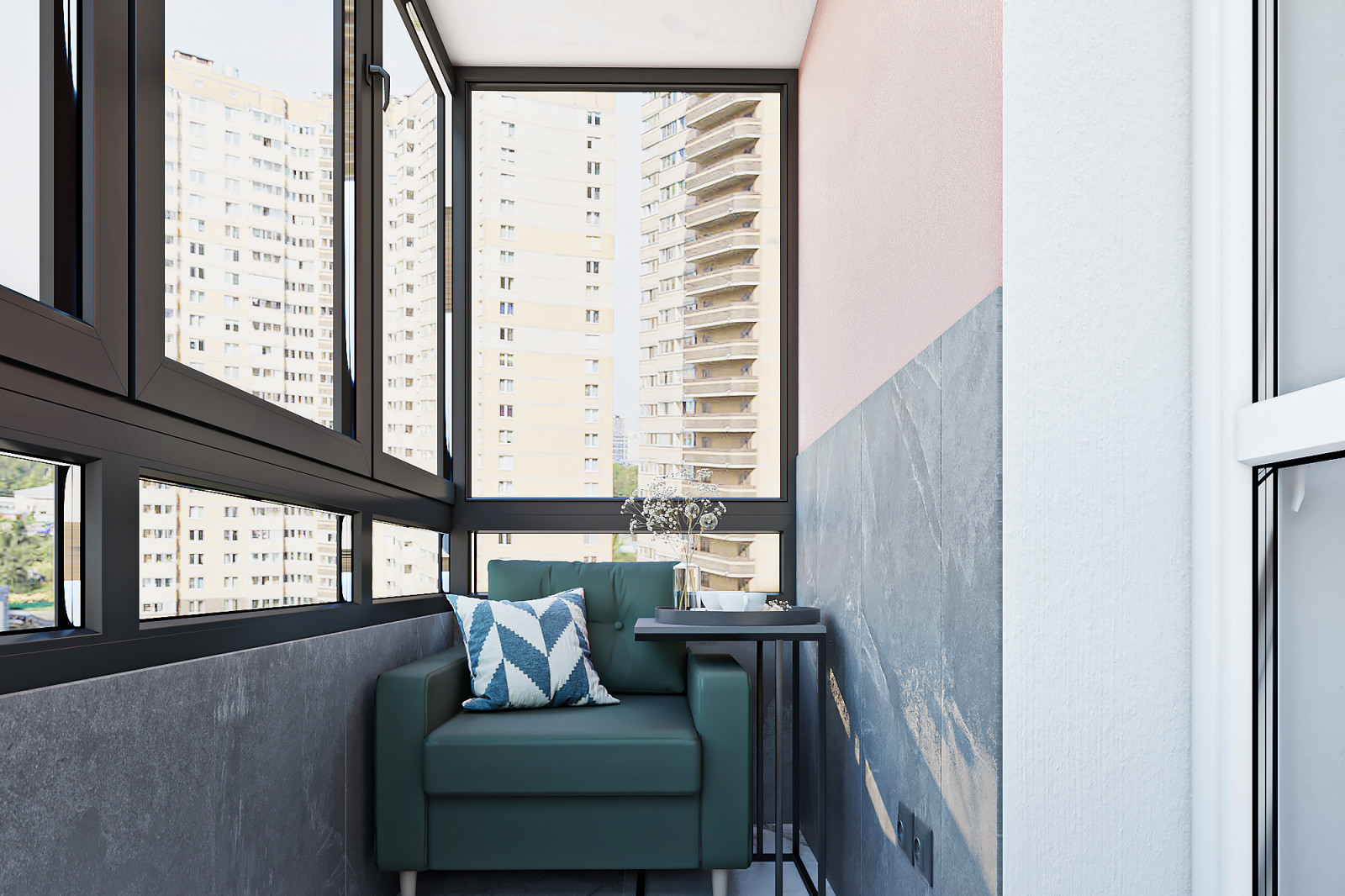 Дизайн проект однокомнатной в Мурино