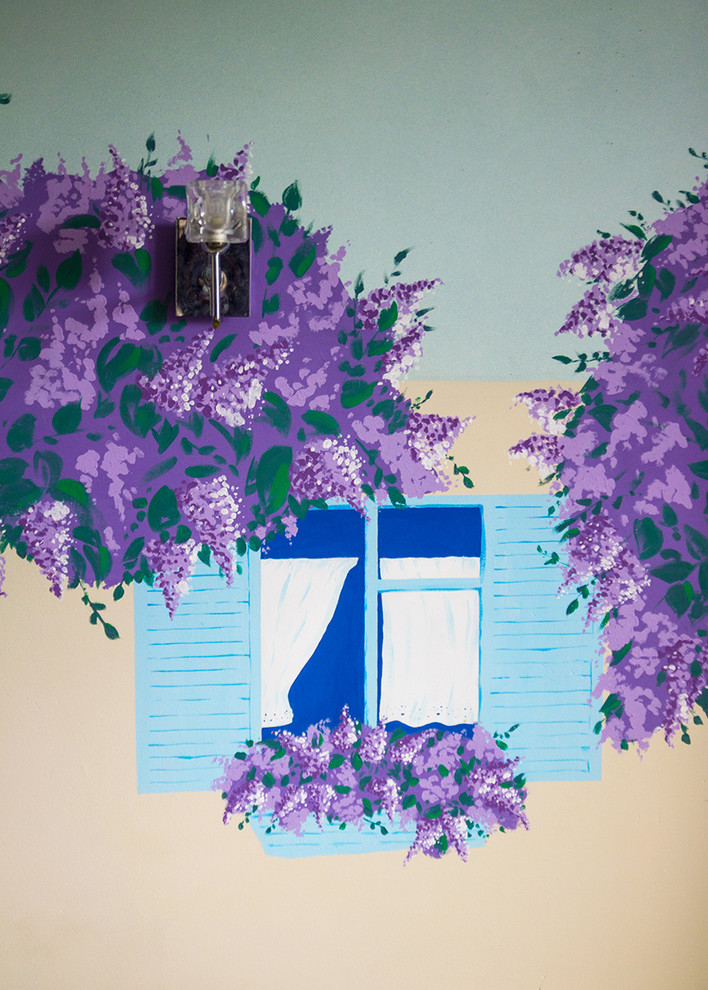 Роспись стен в спальне