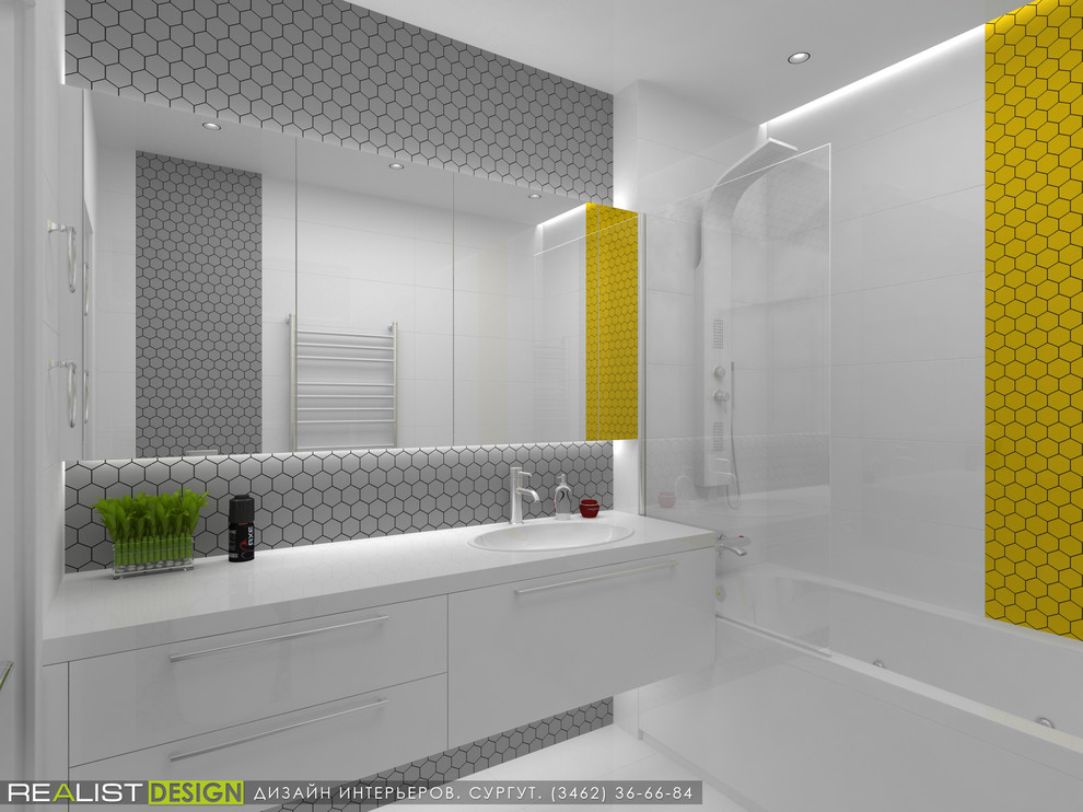 Обложка проекта: Дизайн ванной комнаты. Сургут. Возрождение. 2018