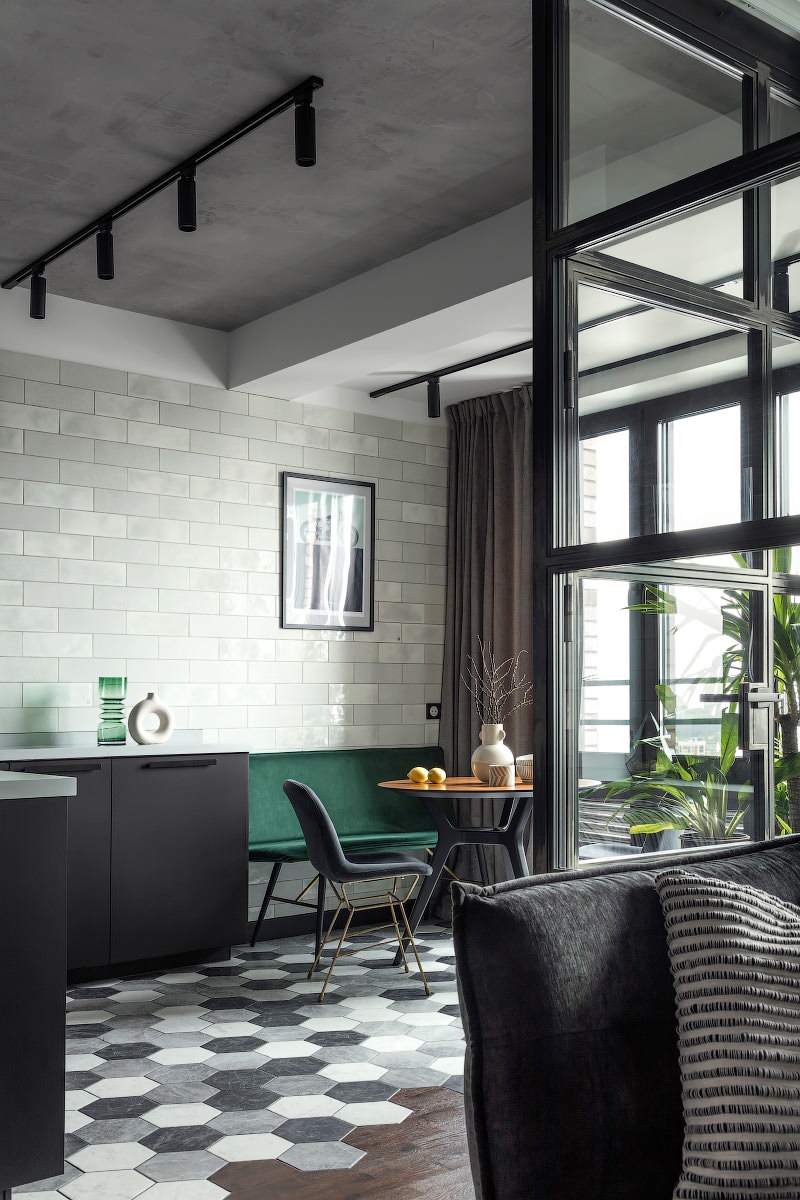 Современный интерьер квартиры-студии