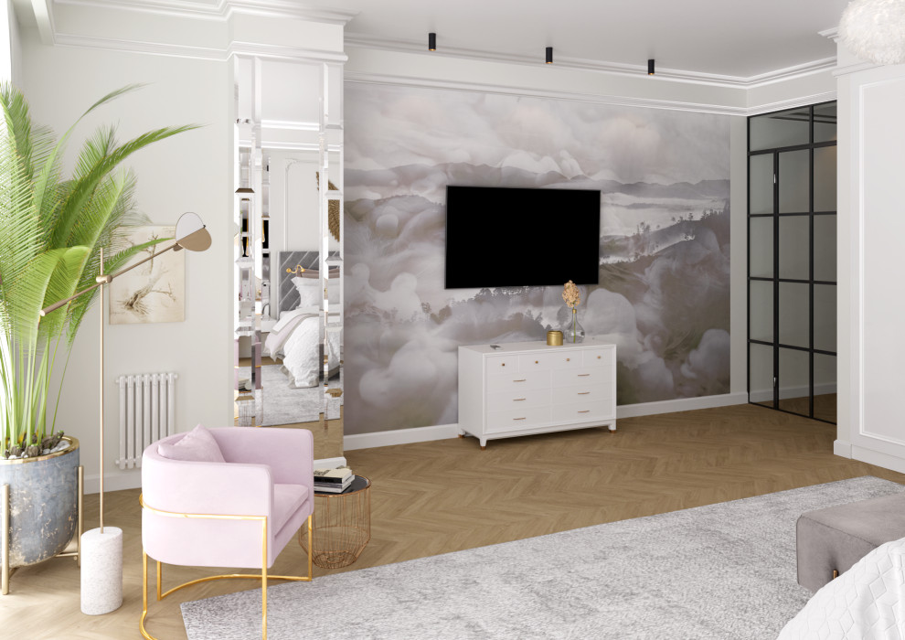 Визуализация спальни 36м2