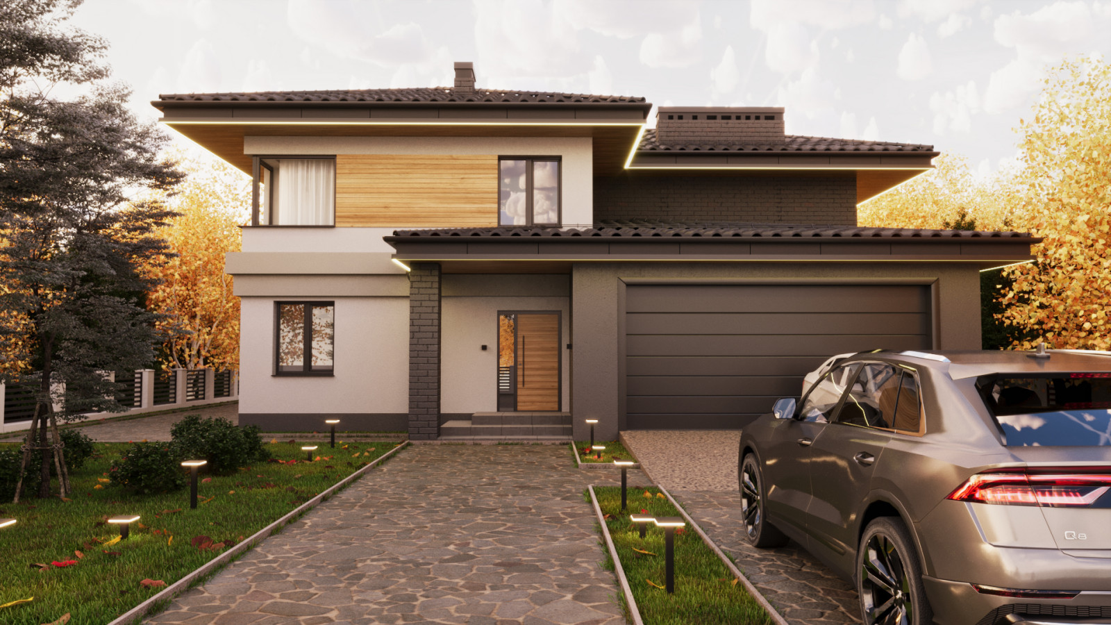 Обложка проекта: American Home in Autumn Breath by ACG Group