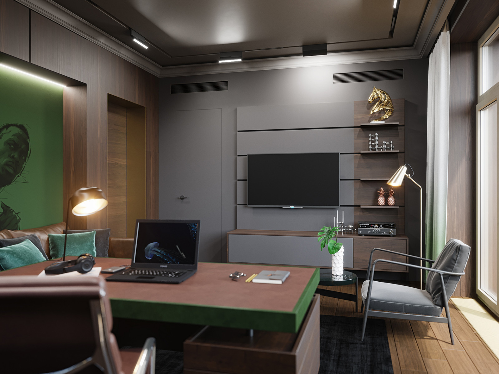 Кабинет. Таунхаус в ЖК "Парк Авеню"