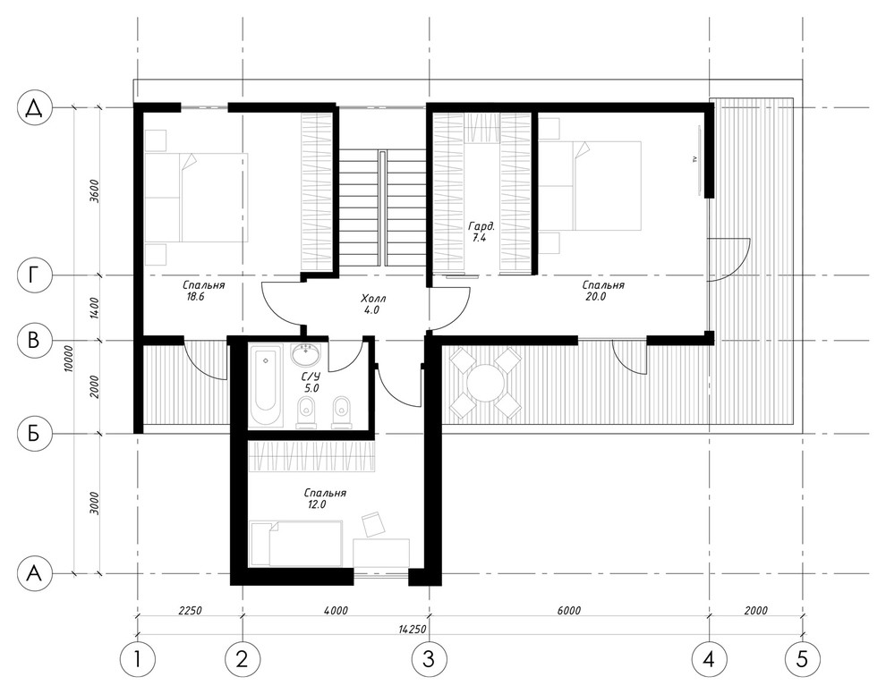 Обложка проекта: Загородный дом 140 кв. м.