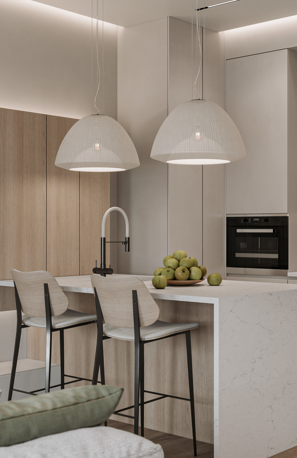 Дизайн интерьера, современный эко стиль.