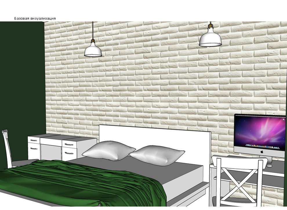 Скандинавский интерьер для молодой семейной пары