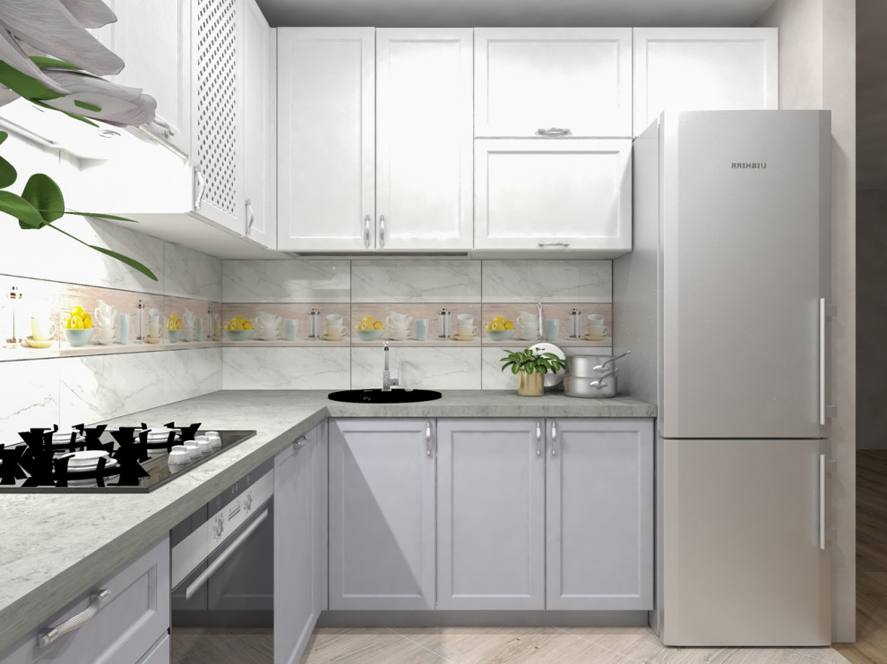 Обложка проекта: Светлая кухня.