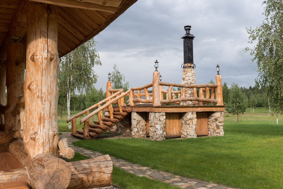 Дом в рустикальном стиле