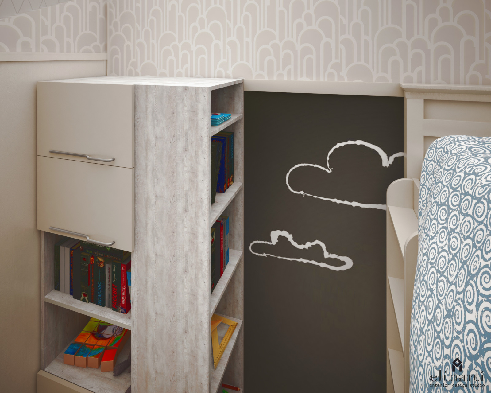 Холл и детская для большой семьи