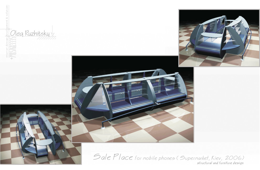 Стойка-витрина для продажи мобильников