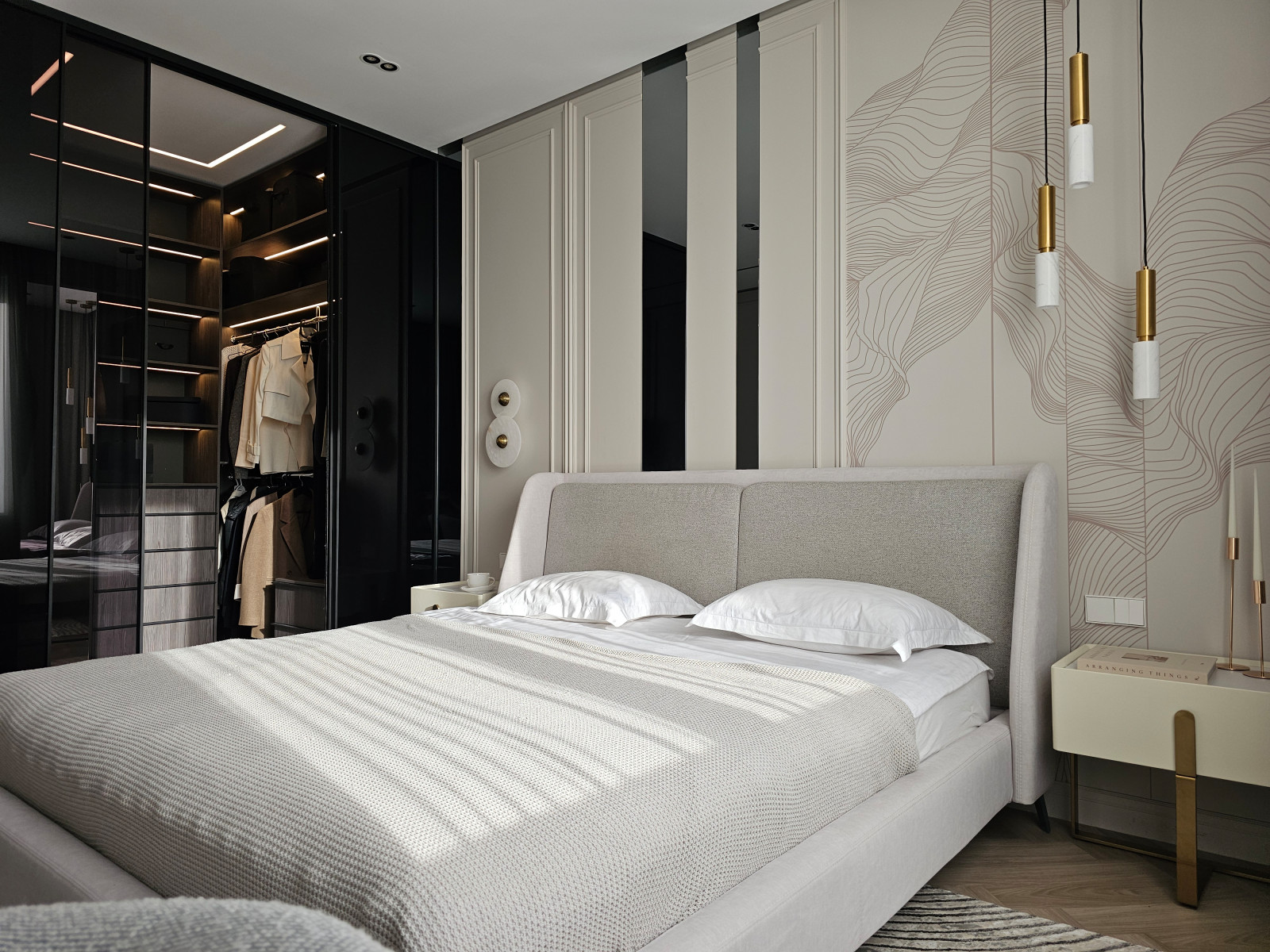 Реализация дизайна-проекта спальни в ЖК "Дом на Дачной "