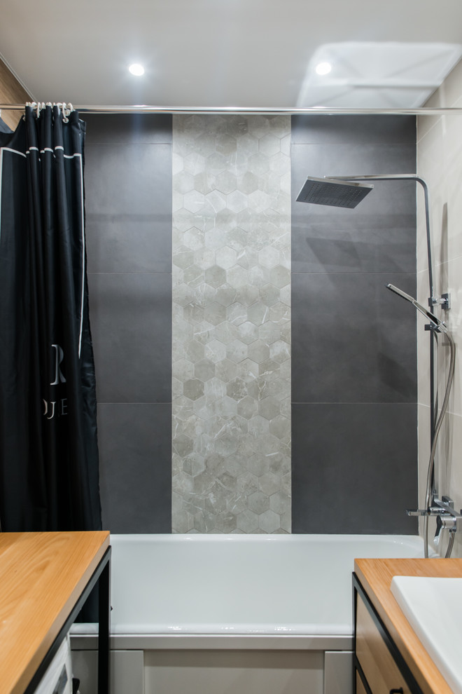 Фото реализованного проекта "Квартира для девушки в стиле лофт"