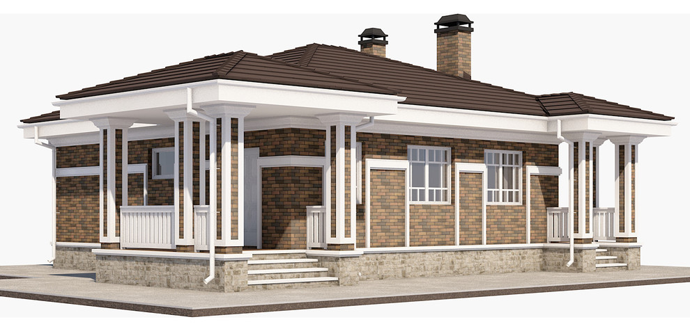 Обложка проекта: Проект бани из кирпича