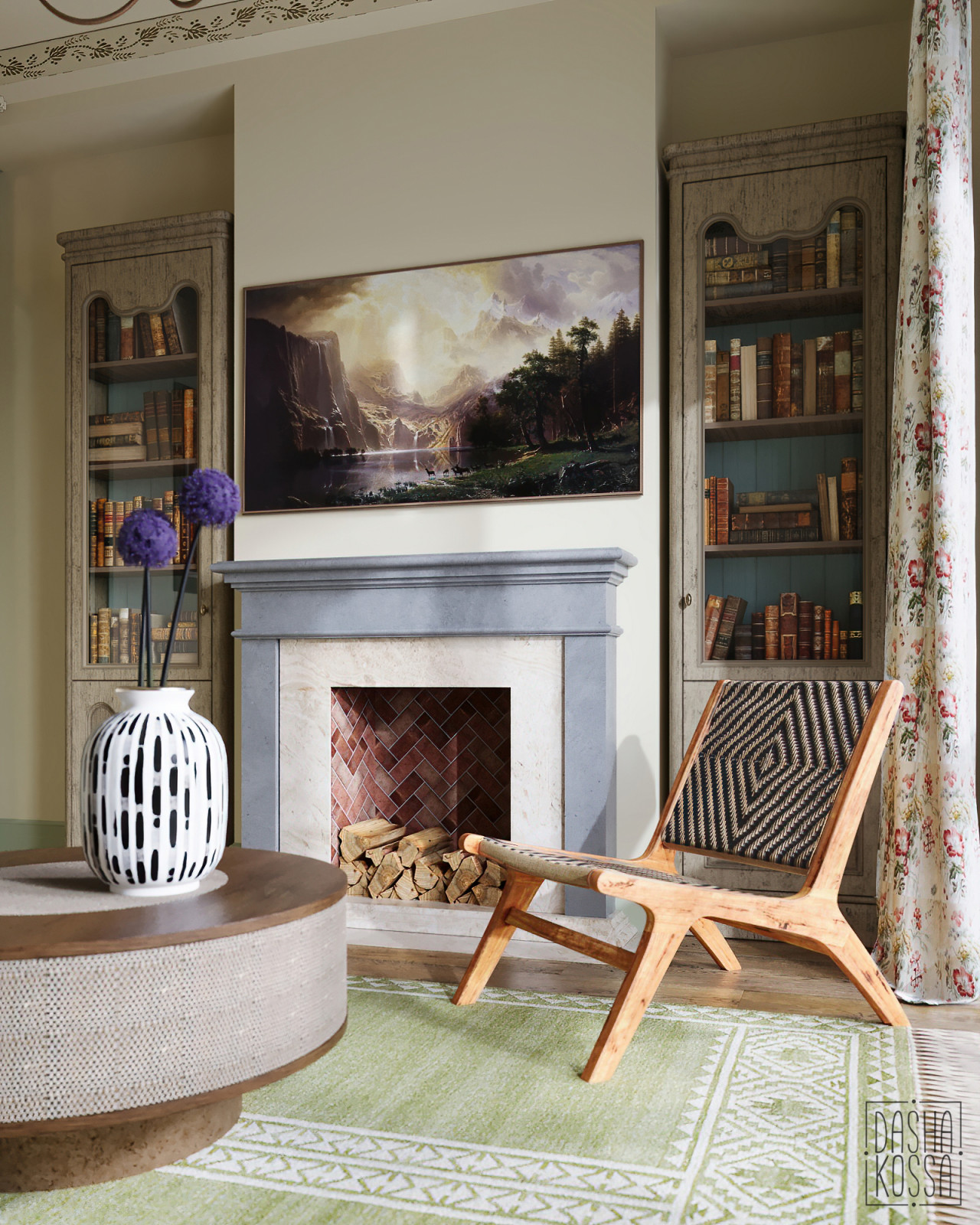 Fairy Countryside. Трехуровневая квартира для сказочной загородной жизни