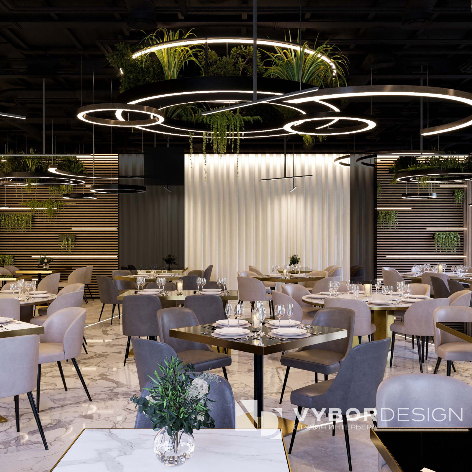 Дизайн интерьера ресторана Green Paradise
