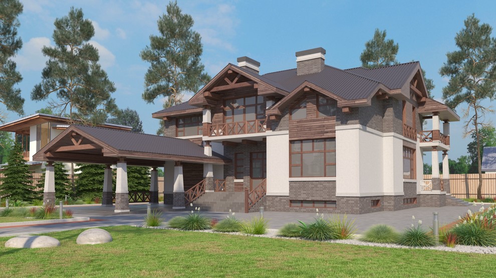 Обложка проекта: Проект дома типа "Шале"