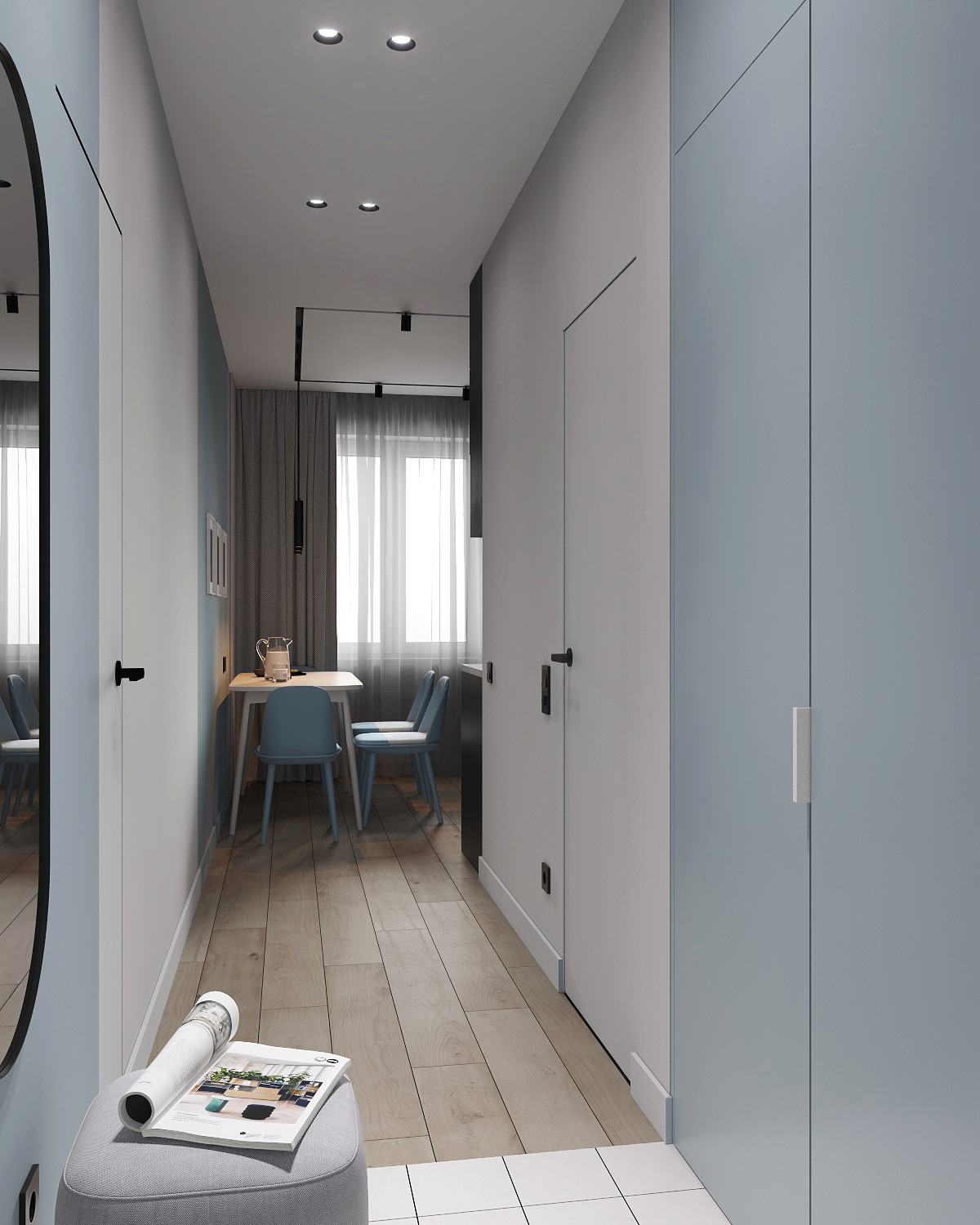 Простые формы в однушке 35 м2