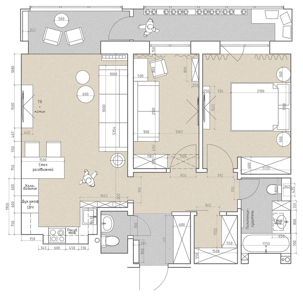 Квартира в стиле кантри