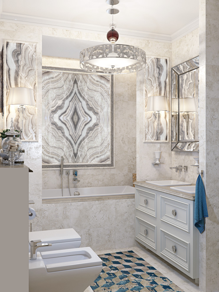 Квартира для молодой семьи с маленькими детьми, санузел большой