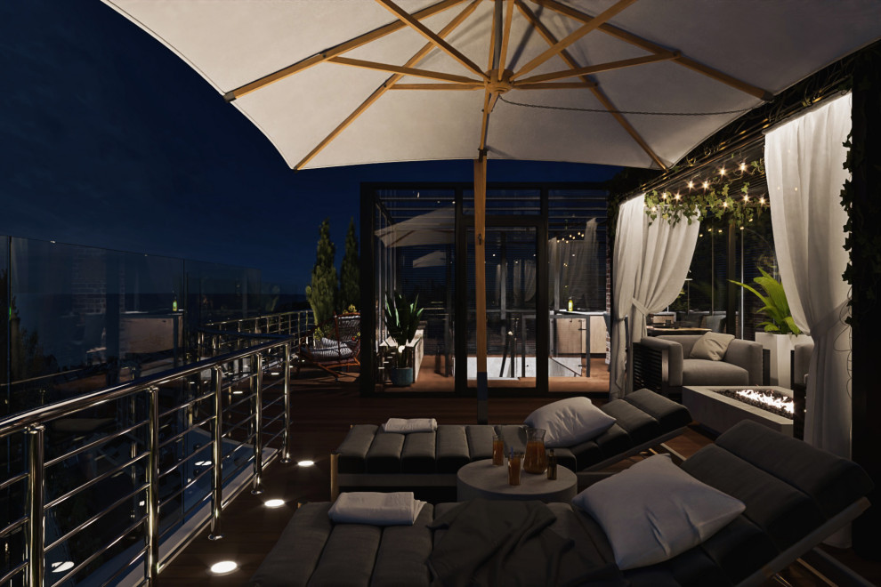 Терраса пентхауса в г. Сочи