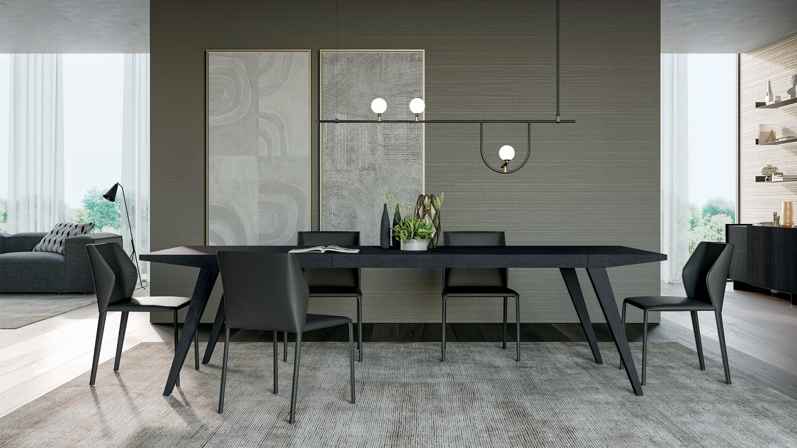 Проекты столовых групп Living Collection by Dallagnese Italy