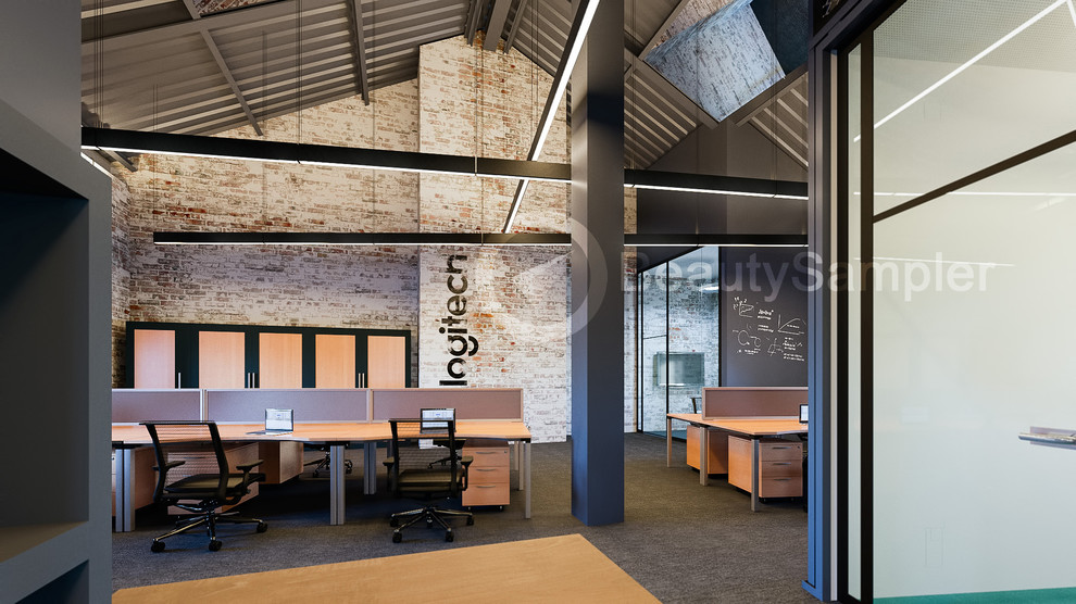 Интерьер офиса Logitech. Выполнялся совместно с OFFCON.