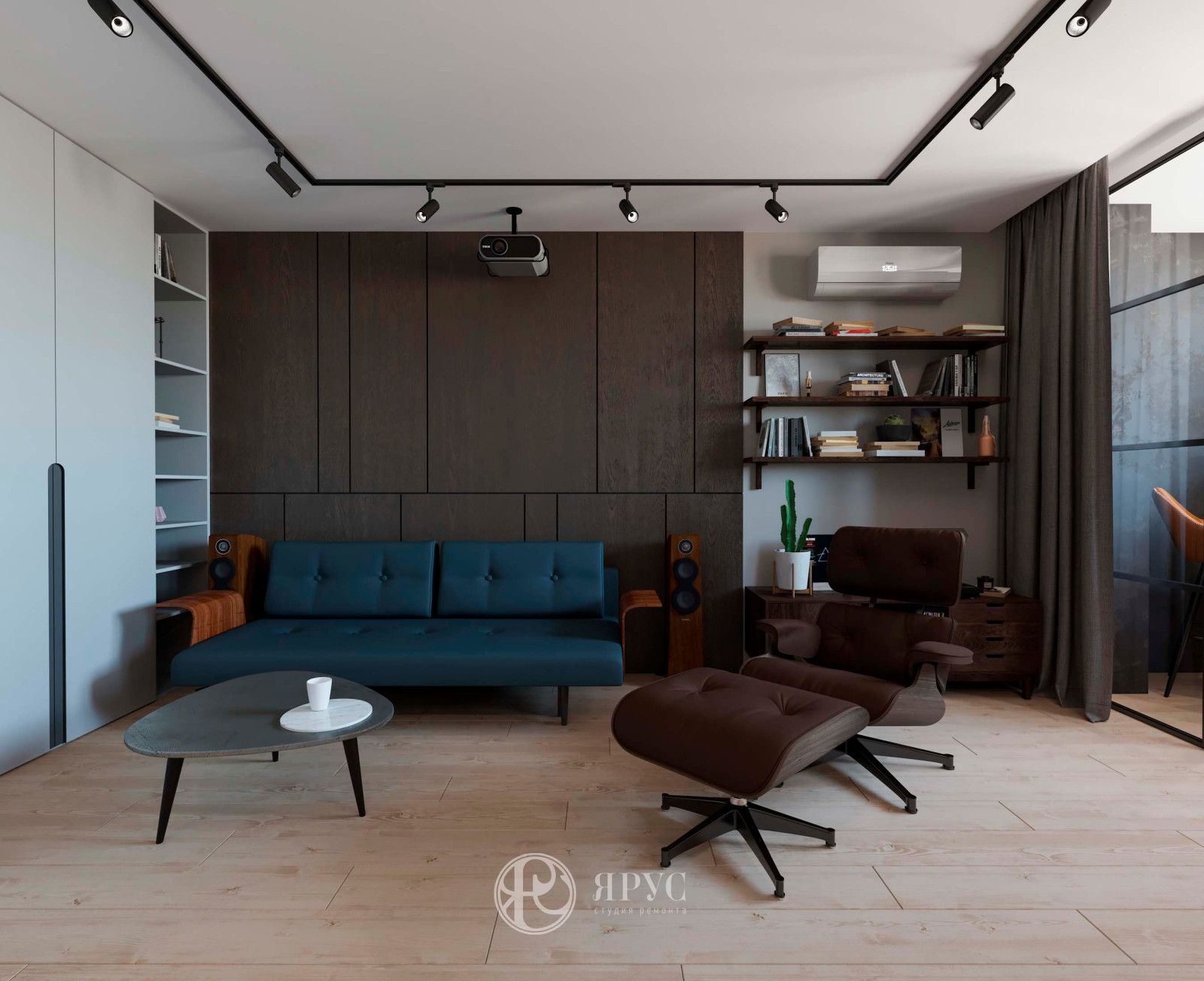 Однокомнатная квартира в современном стиле