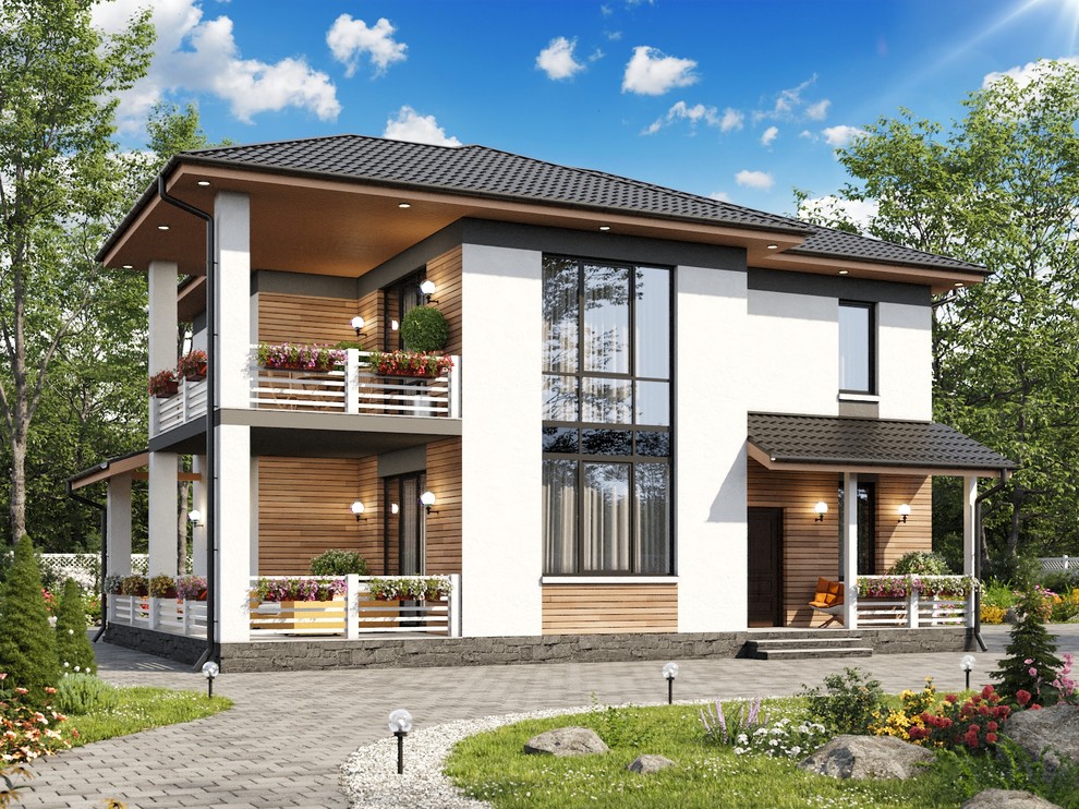 ИНдивидуальный проект в европейском стиле - 153 кв.м