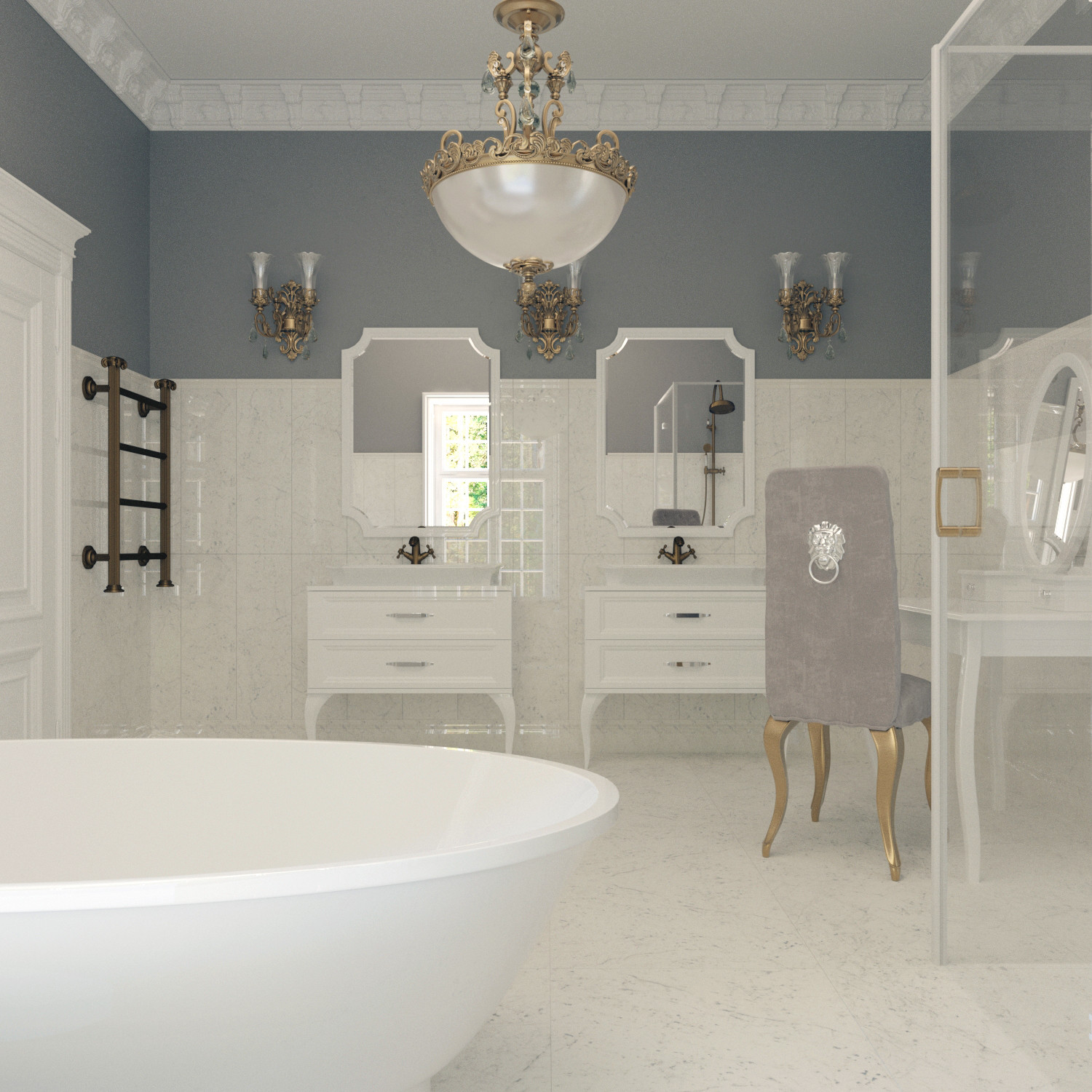 Ванные комнаты.