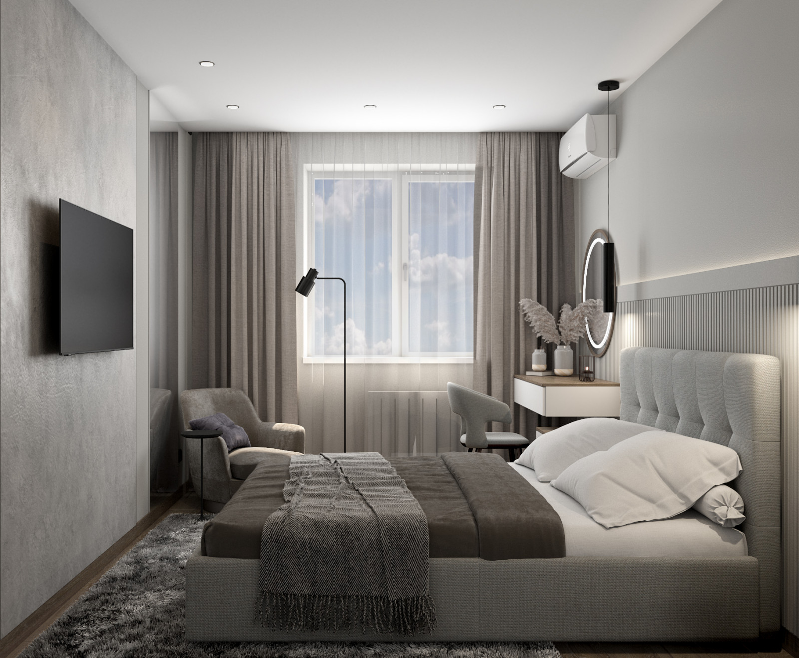 Трехкомнатная квартира с видом на лес