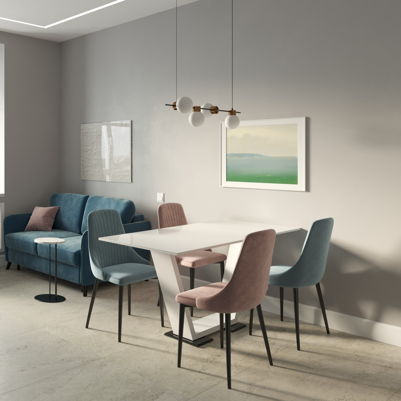 Квартира в стиле  "Фьюжн"  2024 г.