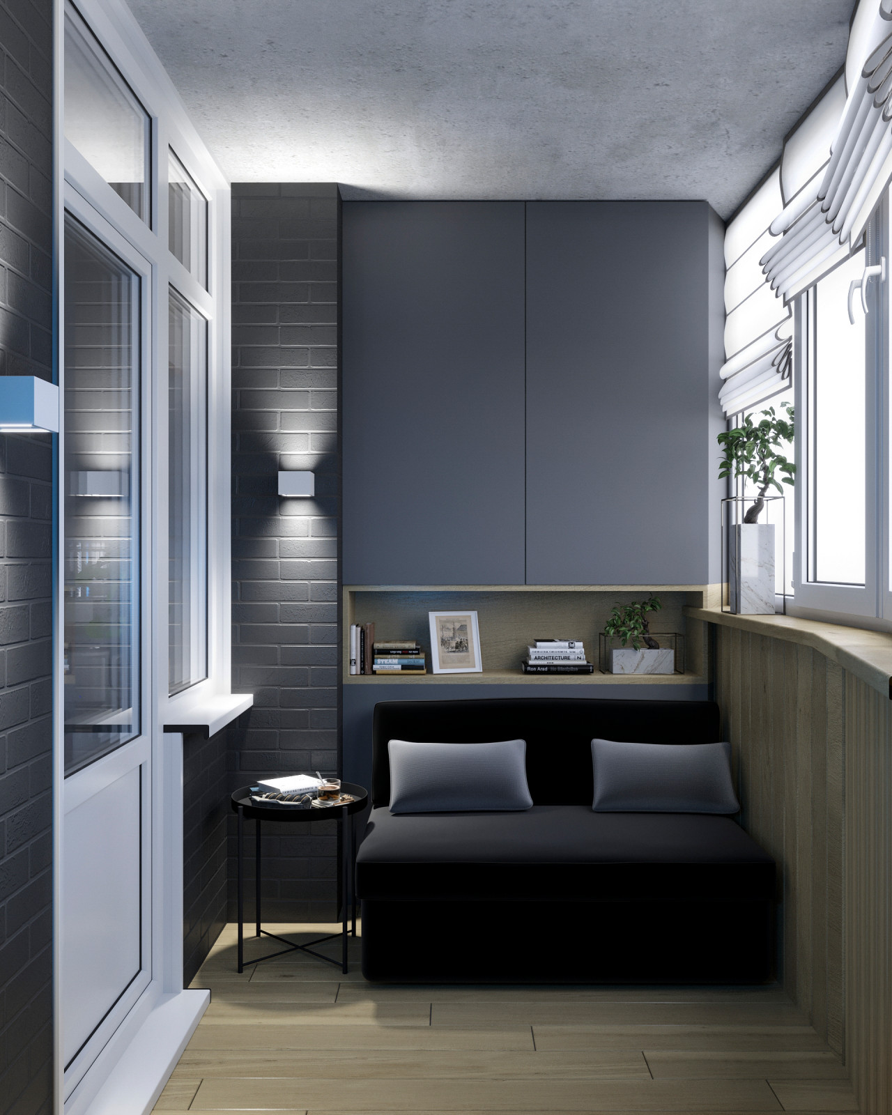 Квартира студия в стиле лофт для молодой пары в г.Ростов-на-Дону