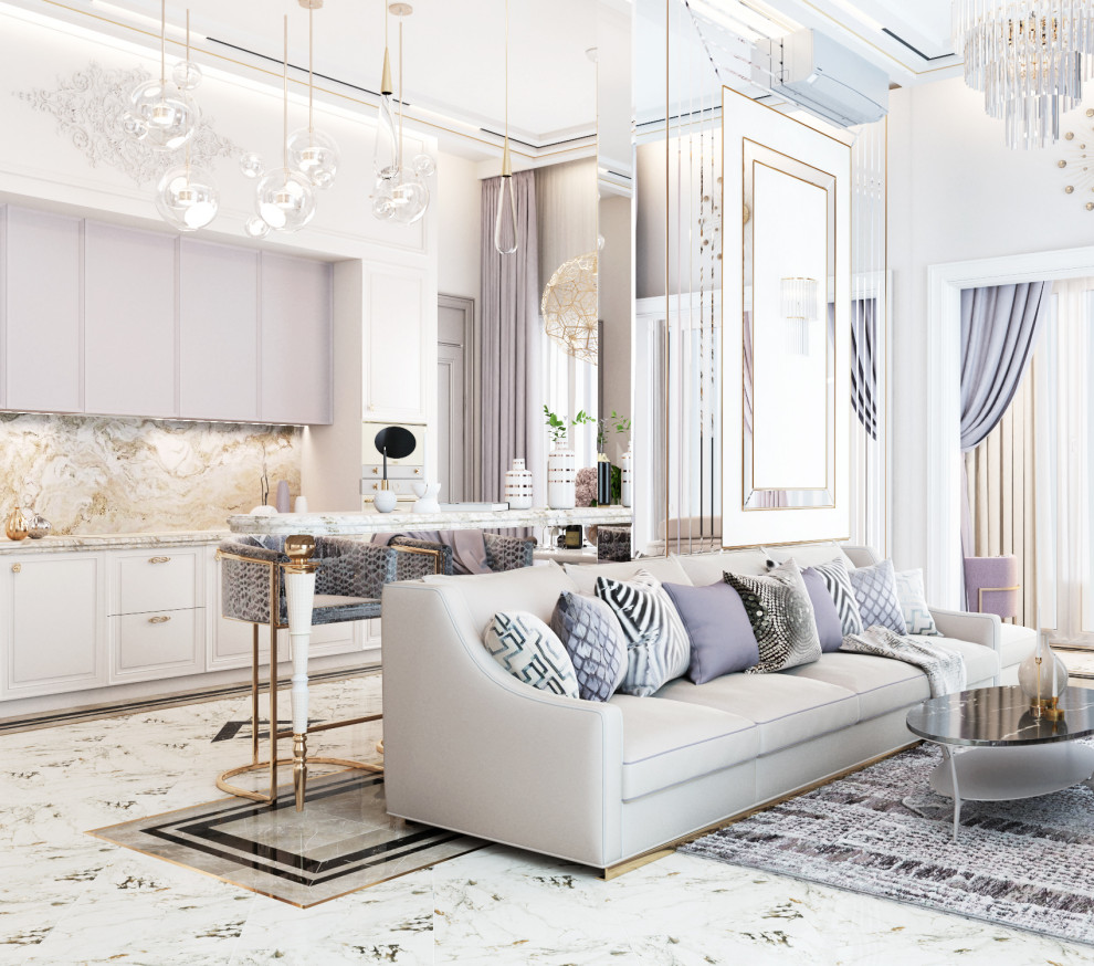 Дизайн-проект 4 комнатной квартиры в Анапе