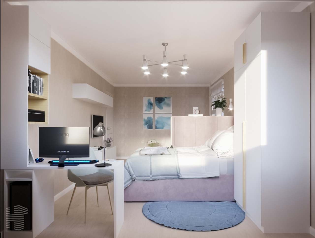 Дизайн-проект гостиной-спальни