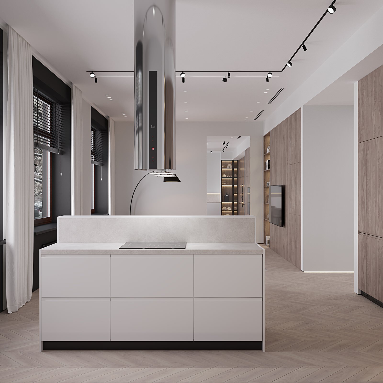 Дизайн интерьера квартиры 160м2 в Хамовниках