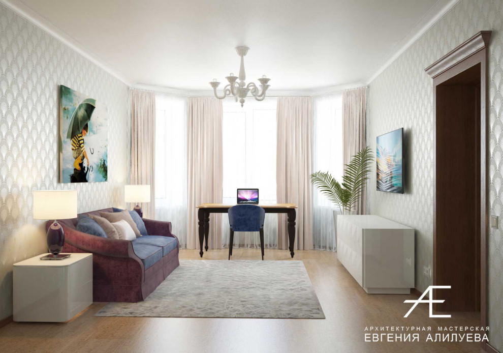 Обложка проекта: Комната в доме в пос. Сосновка