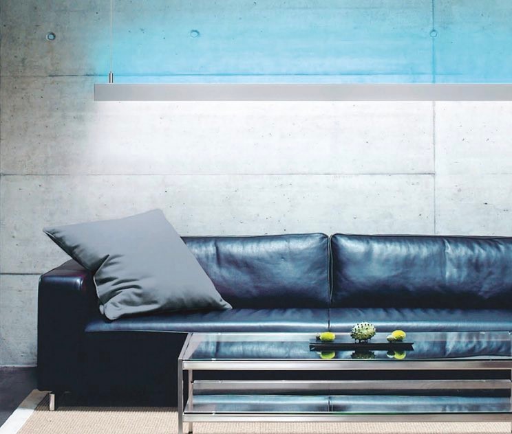 Линейный двухсторонний светильник с разным свечением